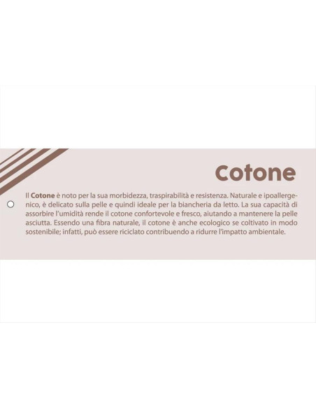 PILLOVE GUANCIALE NATURALE 50 X 80 CM IN PURO COTONE - NATURAL COTTON