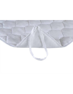 MANIFATTURA RENATA COPRIRETE TRAPUNTATO CON LACCETTI - NEVE