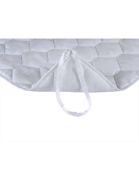 MANIFATTURA RENATA COPRIRETE TRAPUNTATO CON LACCETTI - NEVE