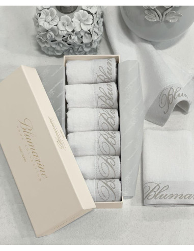BLUMARINE SET 6 LAVETTE IN SCATOLA REGALO - SPA