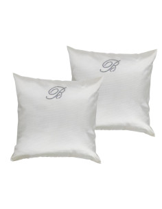 BLUMARINE SET 2 CUSCINI ARREDO 42 X 42 CM - NOTE BLU 2