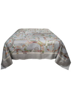 BORBONESE TELO ARREDO MULTIUSO IN RASO - LIBERTY