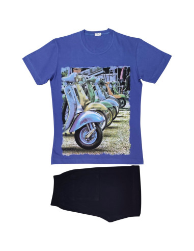 FERRUCCI PIGIAMA UOMO GIROGOLA, MEZZA MANICA E...