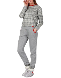 MARYHOME PIGIAMA DONNA GIROGOLA MANICA LUNGA E PANTALONE...