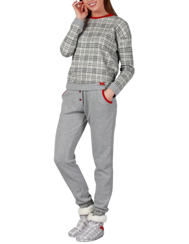 MARYHOME PIGIAMA DONNA GIROGOLA MANICA LUNGA E...