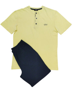 QBO PIGIAMA UOMO SERAFINO MEZZA MANICA E PANTALONE CORTO