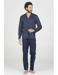 JULIPET PIGIAMA UOMO APERTO MANICA LUNGA E PANTALONE...