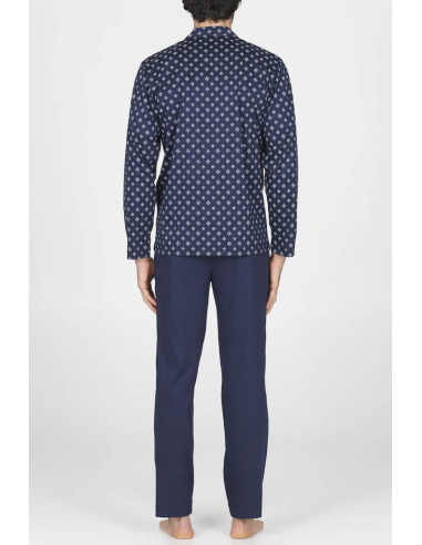 JULIPET PIGIAMA UOMO APERTO MANICA LUNGA E...