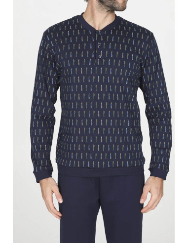 JULIPET PIGIAMA UOMO SERAFINO MANICA LUNGA E...