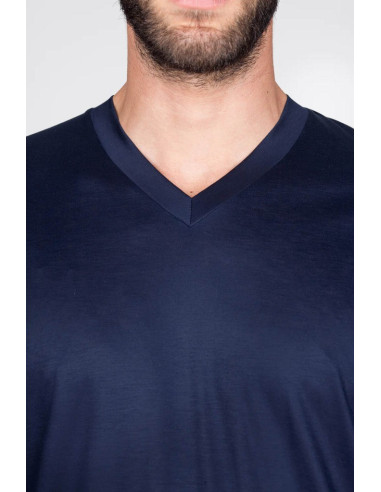 JULIPET PIGIAMA UOMO SCOLLO A V MANICA LUNGA E...