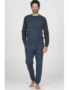 JULIPET PIGIAMA UOMO GIROCOLLO MANICA LUNGA E PANTALONE...