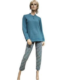 MYPI PIGIAMA DONNA SERAFINO LUNGHE E PANTALONE LUNGO