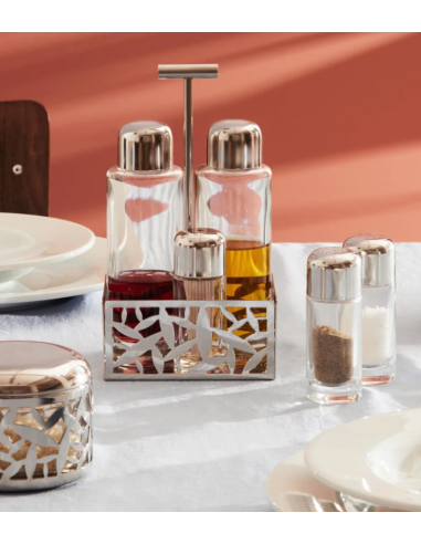 ALESSI SERVIZIO MENAGE OLIO, ACETO, SALE & PEPE...