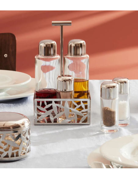 ALESSI SERVIZIO MENAGE OLIO, ACETO, SALE & PEPE E SPEZIE - CACTUS!
