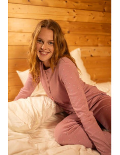 NOIDINOTTE PIGIAMA DONNA SERAFINO MANICA LUNGA E...