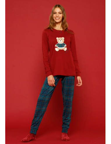 NOIDINOTTE PIGIAMA DONNA SERAFINO MANICA LUNGA...