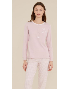 NOIDINOTTE PIGIAMA DONNA SERAFINO MANICA LUNGA E...