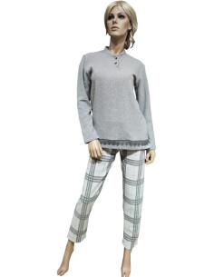MYPI PIGIAMA DONNA SERAFINO MANICHE LUNGHE E PANTALONE LUNGO
