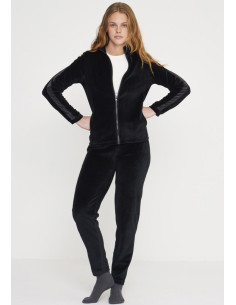 NOIDINOTTE PIGIAMA DONNA APERTO MANICA LUNGA E PANTALONE...