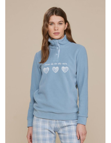 NOIDINOTTE PIGIAMA DONNA A LUPETTO MANICA LUNGA...