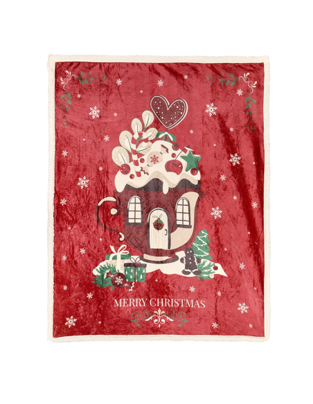 NUVOLE DI STOFFA PLAID NATALIZIO 130X160 CM - CHRISTMAS CAROL