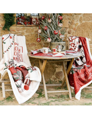 NUVOLE DI STOFFA PLAID NATALIZIO 130X160 CM -...