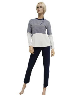 MARYHOME PIGIAMA DONNA GIROCOLLO MANICA CORTA E PANTALONE...