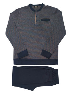 QBO PIGIAMA UOMO SERAFINO MANICA LUNGA E PANTALONE LUNGO... 2