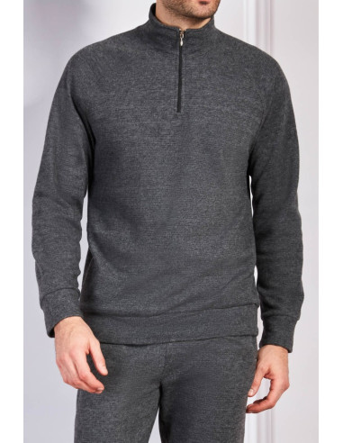 QBO PIGIAMA UOMO LUPETTO MANICA LUNGA E...