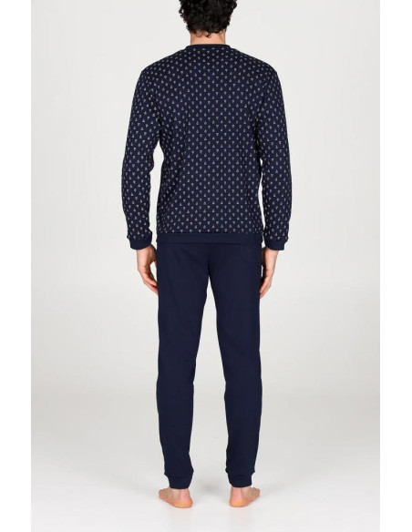 JULIPET PIGIAMA UOMO SERAFINO MANICA LUNGA E PANTALONE LUNGO - ALBENGA