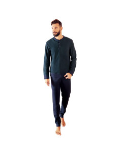 QBO PIGIAMA UOMO SERAFINO MANICA LUNGA E PANTALONE LUNGO