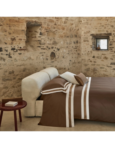 FAZZINI COMPLETO COPRIPIUMINO MATRIMONIALE IN RASO - SENTIERI