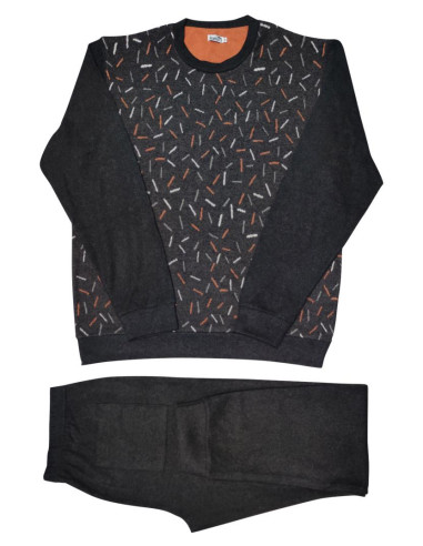 FERRUCCI PIGIAMA UOMO GIROCOLLO MANICA LUNGA E...