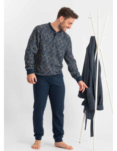 FERRUCCI PIGIAMA UOMO SERAFINO MANICA LUNGA E PANTALONE -...