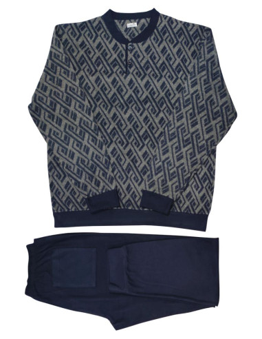 FERRUCCI PIGIAMA UOMO SERAFINO MANICA LUNGA E...