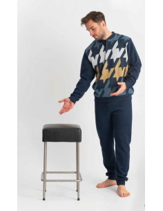 FERRUCCI PIGIAMA UOMO SERAFINO MANICA LUNGA E PANTALONE -...