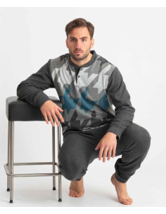 FERRUCCI PIGIAMA UOMO SERAFINO MANICA LUNGA E PANTALONE -... 2