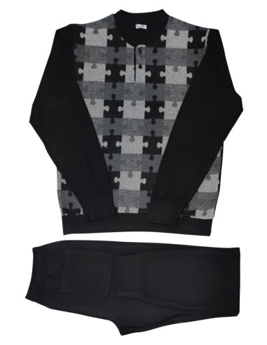 FERRUCCI PIGIAMA UOMO SERAFINO MANICA LUNGA E...