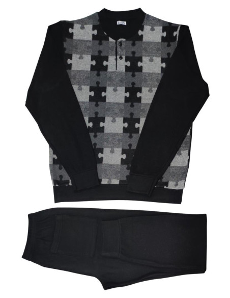 FERRUCCI PIGIAMA UOMO SERAFINO MANICA LUNGA E PANTALONE - UNIONE