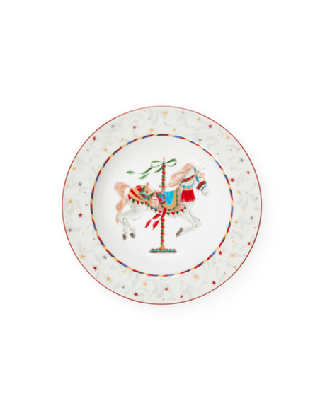 NUVOLE DI STOFFA SERVIZIO PIATTI NATALIZIO 18 PEZZI - GIOSTRA