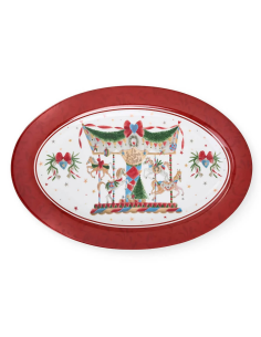 NUVOLE DI STOFFA PIATTO PORTATA OVALE 35 X 23 CM - GIOSTRA