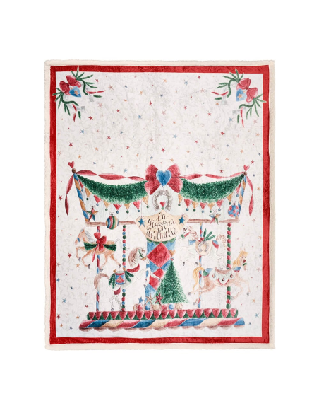 NUVOLE DI STOFFA PLAID NATALIZIO 130X160 CM - GIOSTRA