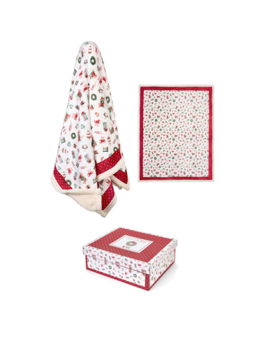NUVOLE DI STOFFA PLAID NATALIZIO 130X160 CM -...