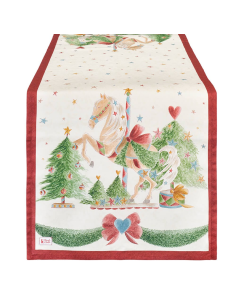 NUVOLE DI STOFFA RUNNER NATALIZIO 50 X 150 CM - GIOSTRA