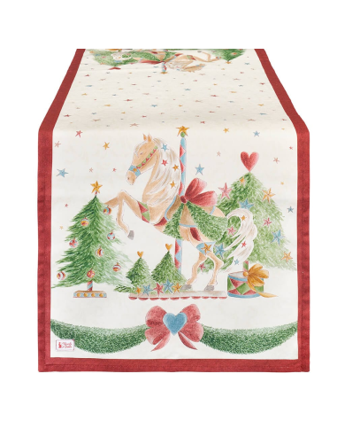 NUVOLE DI STOFFA RUNNER NATALIZIO 50 X 150 CM -...