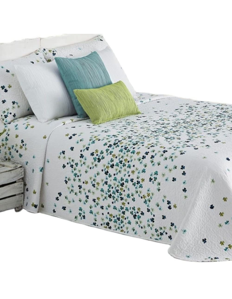 MANTEROL COPRILETTO GOFFRATO 1 PIAZZA 185 X 270 CM + FEDERA DOUBLE FACE - BOTANIC