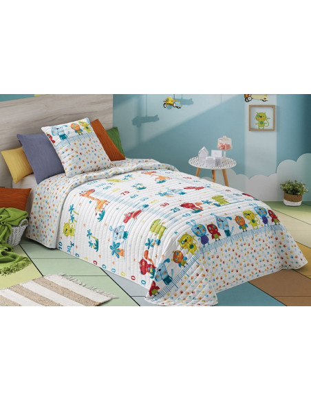 MANTEROL COPRILETTO 1 PIAZZA 185 X 270 CM + FEDERA DOUBLE FACE - JUNIOR