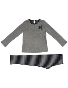 REBECCA PIGIAMA LUNGO DA BAMBINA GIROCOLLO IN CALDO COTONE