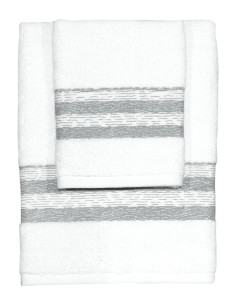 CA' D'ORO SET 2 ASCIUGAMANI IN SPUGNA DI COTONE - ST.MORITZ 2