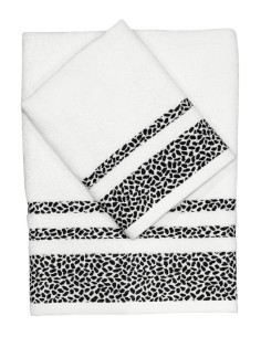 CA' D'ORO SET 2 ASCIUGAMANI IN SPUGNA DI COTONE - MALINDI 2